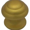 Bouton tirant de porte fixe D60 mm en aluminium Or satiné - breveté - lot de 6 boutons