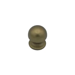 Bouton tirant de porte fixe D50 mm en aluminium Bronze satiné - breveté