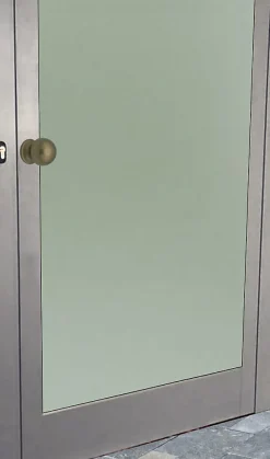 Bouton tirant de porte fixe D50 mm en aluminium Bronze satiné - breveté