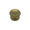 Bouton tirant de porte fixe D80 mm en aluminium Bronze poli - breveté - lot de 6 boutons