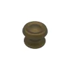 Bouton tirant de porte fixe D80 mm en aluminium Bronze satiné - breveté - lot de 6 boutons