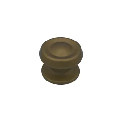 Bouton tirant de porte fixe D80 mm en aluminium Bronze satiné - breveté - lot de 6 boutons