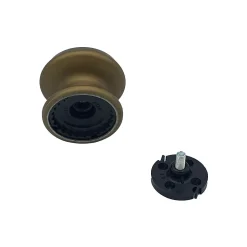 Bouton tirant de porte fixe D80 mm en aluminium Bronze satiné - breveté - lot de 6 boutons