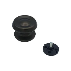 Bouton tirant de porte fixe D80 mm en aluminium Marron foncé - breveté