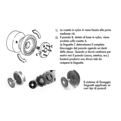 Bouton tirant de porte fixe D80 mm en aluminium Marron foncé - breveté
