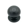 Bouton tirant de porte fixe D70 mm en aluminium GRIS ANTIQUE - breveté - lot de 6 boutons