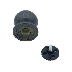 Bouton tirant de porte fixe D70 mm en aluminium GRIS ANTIQUE - breveté - lot de 6 boutons
