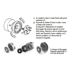 Bouton tirant de porte fixe D70 mm en aluminium GRIS ANTIQUE - breveté - lot de 6 boutons