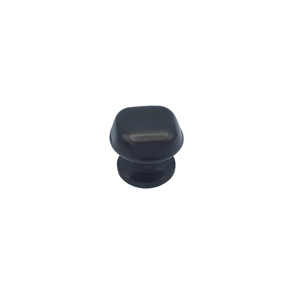 Bouton tirant de porte fixe D60 mm en aluminium Marron foncé - breveté - lot de 6 boutons