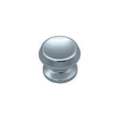Bouton tirant de porte fixe D70 mm en aluminium Argent poli - breveté