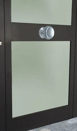 Bouton tirant de porte fixe D70 mm en aluminium Argent poli - breveté