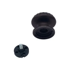 Bouton tirant de porte fixe D70 mm en aluminium Marron foncé - breveté - lot de 6 boutons