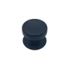 Bouton tirant de porte fixe D70 mm en aluminium Noir - breveté - lot de 6 boutons