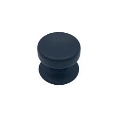 Bouton tirant de porte fixe D70 mm en aluminium Noir - breveté - lot de 6 boutons