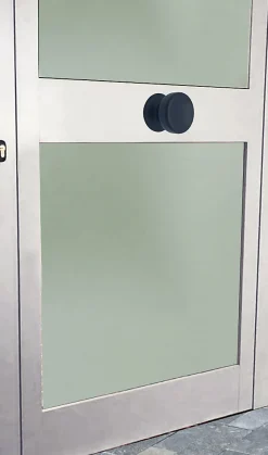 Bouton tirant de porte fixe D70 mm en aluminium Noir - breveté - lot de 6 boutons