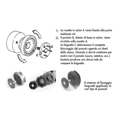 Bouton tirant de porte fixe D70 mm en aluminium Noir - breveté - lot de 6 boutons