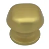 Bouton tirant de porte fixe D60 mm en aluminium Or satiné - breveté