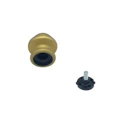 Bouton tirant de porte fixe D60 mm en aluminium Or satiné - breveté