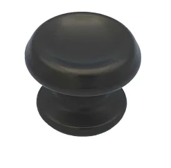 Bouton tirant de porte fixe D60 mm en aluminium Marron foncé - breveté - lot de 6 boutons