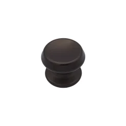 Bouton tirant de porte fixe D70 mm en aluminium Marron foncé - breveté
