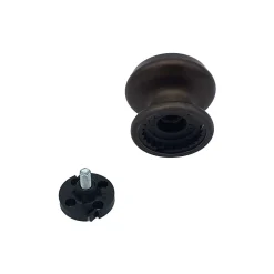Bouton tirant de porte fixe D70 mm en aluminium Marron foncé - breveté