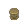Bouton tirant de porte fixe D70 mm en aluminium Bronze satiné - breveté