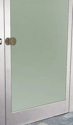 Bouton tirant de porte fixe D50 mm en aluminium Bronze poli - breveté