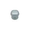 Bouton tirant de porte fixe D60 mm en aluminium Gris argent - breveté - lot de 6 boutons