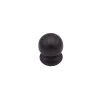 Bouton tirant de porte fixe D50 mm en aluminium Marron foncé - breveté