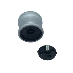 Bouton tirant de porte fixe D70 mm en aluminium GRIS ARGENT - breveté