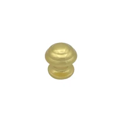 Bouton tirant de porte fixe D60 mm en aluminium Or poli - breveté