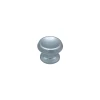 Bouton tirant de porte fixe D60 mm en aluminium Argent poli - breveté