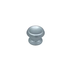 Bouton tirant de porte fixe D60 mm en aluminium Argent poli - breveté