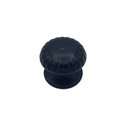 Bouton tirant de porte fixe D70 mm en aluminium Noir - breveté - lot de 6 boutons