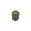 Bouton tirant de porte fixe D50 mm en aluminium Bronze satiné - breveté - lot de 6 boutons