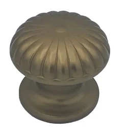 Bouton tirant de porte fixe D60 mm en aluminium Bronze satiné - breveté .