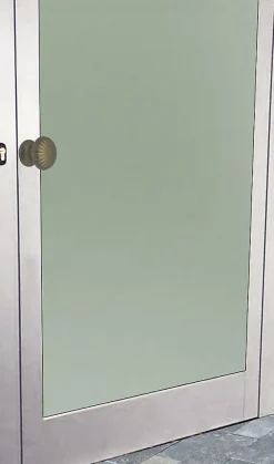 Bouton tirant de porte fixe D60 mm en aluminium Bronze satiné - breveté .