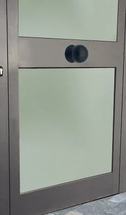 Bouton tirant de porte fixe D70 mm en aluminium Noir - breveté - lot de 6 boutons