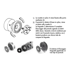 Bouton tirant de porte fixe D80 mm en aluminium Or poli - breveté - lot de 6 boutons