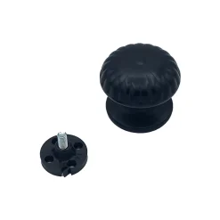 Bouton tirant de porte fixe D70 mm en aluminium Noir - breveté