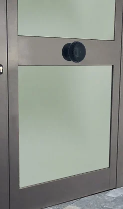 Bouton tirant de porte fixe D70 mm en aluminium Noir - breveté