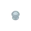 Bouton tirant de porte fixe D60 mm en aluminium Argent poli - breveté