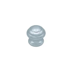 Bouton tirant de porte fixe D60 mm en aluminium Argent poli - breveté