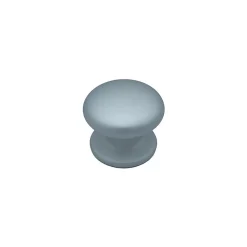 Bouton tirant de porte fixe D70 mm en aluminium Gris argent - breveté - lot de 6 boutons