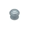 Bouton tirant de porte fixe D80 mm en aluminium Gris argent - breveté - lot de 6 boutons