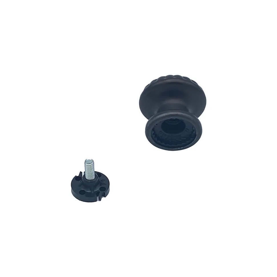 Bouton tirant de porte fixe D60 mm en aluminium Marron foncé - breveté - lot de 6 boutons