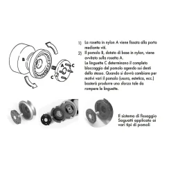 Bouton tirant de porte fixe D70 mm en aluminium Or satiné - breveté