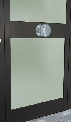 Bouton tirant de porte fixe D70 mm en aluminium Argent poli - breveté - lot de 6 boutons