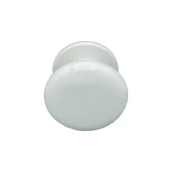 Bouton tirant de porte fixe D70 mm en aluminium BLANC RAL 9010 - breveté