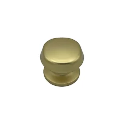 Bouton tirant de porte fixe D70 mm en aluminium Or satiné - breveté